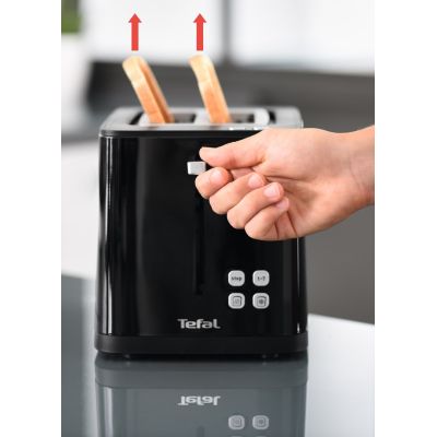 8. Tefal TT6408 Toaster 2 Slices Black 850 W