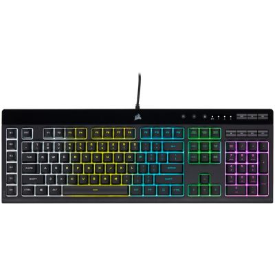 21. Corsair K55 RGB PRO Gaming Keyboard USB QWERTZ German Black