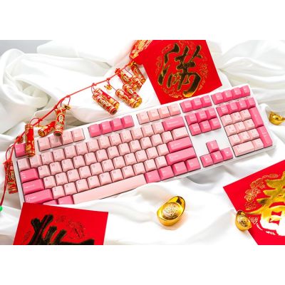 9. Ducky One 3 Gaming Keyboard USB QWERTZ German Pink
