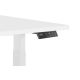 2. Desk/Table with adjustable height UNIQUE ACTIVE I 14-C103W-W-140-YZ-02 white frame and top, 140X70 cm
