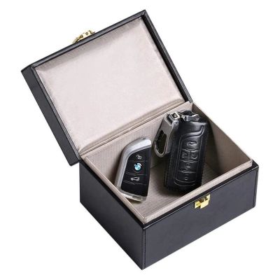 4. Signal blocking chest Radio blocking Faraday Box for car keys smartphone black