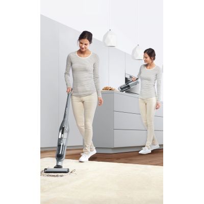 36. Bosch BCH3P210 Stick Vacuum Cleaner/Electric Brush 2-in-1 Stand Vacuum Cleaner AC/Battery Dry Bagless 0.4L Black, Gray