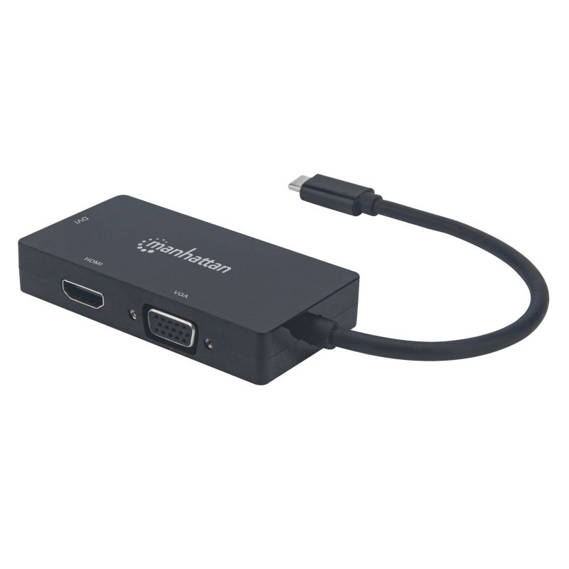 MANHATTAN ADAPTER MULTIPORT USB-C 3.1 TO HDMI/DVI/VGA M/F