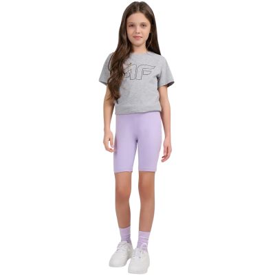 6. Girls' shorts 4F CAS F028 purple 4FJWSS26TSTIF028 51S