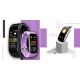 4. GIEWONT Smartwatch Black Light Purple 2 Straps GW200-8