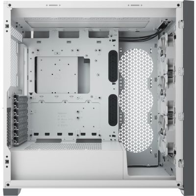 10. Corsair iCUE 5000X RGB Mid-Tower ATX Tempered Glass White case (CC-9011213-WW)