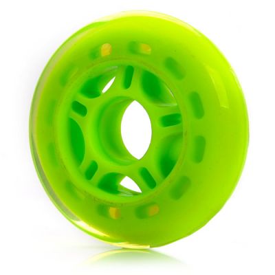 REAR WHEEL FOR THREE-WHEEL SCOOTER METEOR 80 mm WITHOUT BEARING green