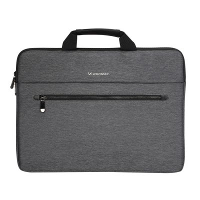 Wozinsky WTL-15 15.6" Laptop Bag with Handle and Metal Zipper - Gray