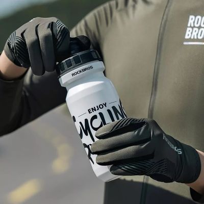 6. Rockbros 16110006003 shock-absorbing cycling gloves size L - green and black