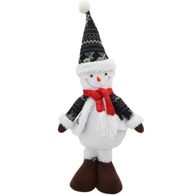 12. DECORATIVE SNOWMAN 50CM GRAY