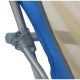 27. BEACH CHAIR WITH ARMRESTS 55x58x64CM FOLDABLE BLUE