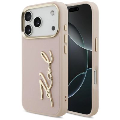 Karl Lagerfeld Karl Script Logo iPhone 17 Pro Case - Pink