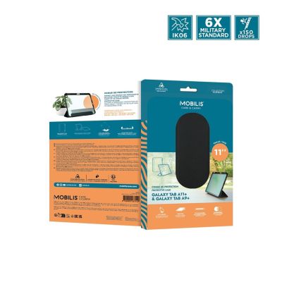 4. Mobilis 060021 Tablet Case 27.9 cm (11") Flip Case Black, Transparent