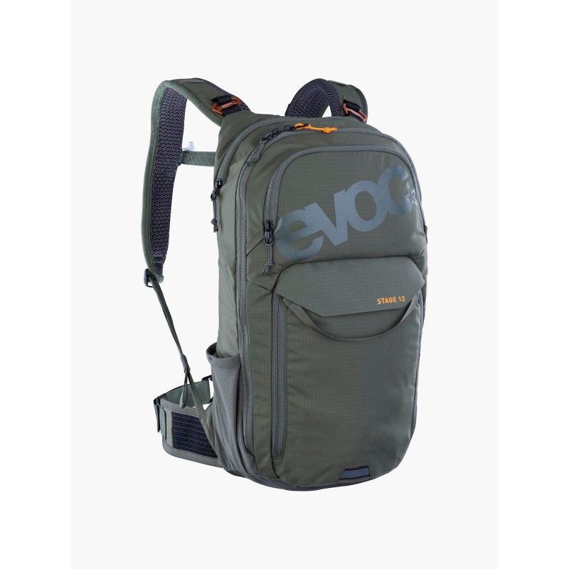 EVOC Stage 12 dark olive cycling backpack