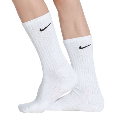 2. Nike Everyday Cush Crew Kids Socks 6 Pairs White SX6910 100