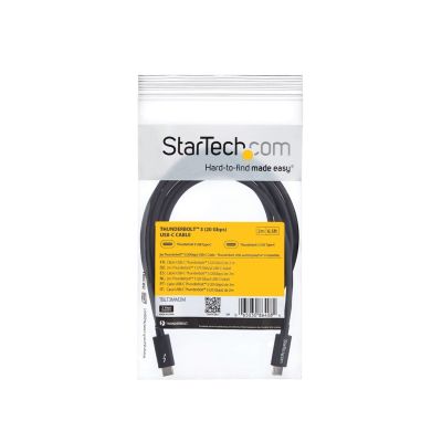 6. StarTech.com TBLT3MM2M Thunderbolt Cable 2m 20Gbps Black