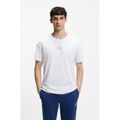 4. Hugo Loungewear Laze BIANCO Men's Sleep Shirt (50525236-101)