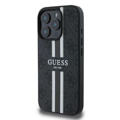 3. Guess 4G Printed Stripes MagSafe case for iPhone 16 Pro Max - black