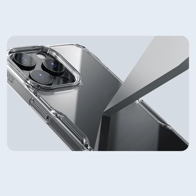 10. Nillkin Nature Pro Case for iPhone 16 Pro - transparent and white