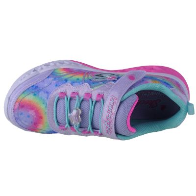 3. Skechers Flutter Heart Lights - Groovy Swirl 303253L-LVAQ Pink 30