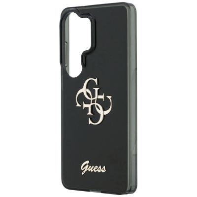 6. Guess IML Big Metal 4G Script case for Samsung Galaxy S26 Ultra - black