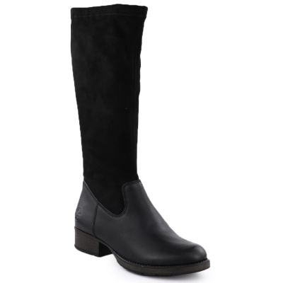 Women's leather ankle boots with insulated sole, black Rieker 9551
