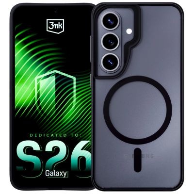 14. 3mk Satin Armor MagCase for Samsung Galaxy S26 - Transparent Black