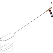 100CM CAMPING FORK WITH WOODEN HANDLE