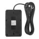 5. MACLEAN POWER STRIP, EXTENSION CORD 4 OUTLETS + 3XUSB, 110-240V AC 50/60HZ, 2.1A MAX 2500W, 3M, BLACK, MCE393 B