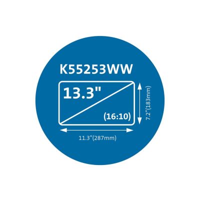 6. Kensington K55253WW Screen Filter for 33.8 cm (13.3") Laptop Frameless Privacy Filter for Display