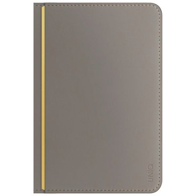 5. Uniq Belmont RFID Blocking Passport Case - Grey/Yellow