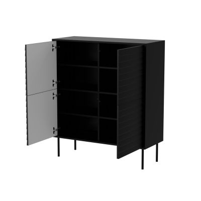 2. 4D CORTINA chest of drawers 102x40x118 black
