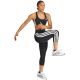 7. Women's adidas 3/4 Optime Essentials Workout 3-Stripes Leggings Black KE6062