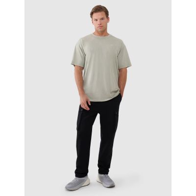 5. Men's oversize plain T-shirt 4F 4FWSS25TTSHM1961-44S