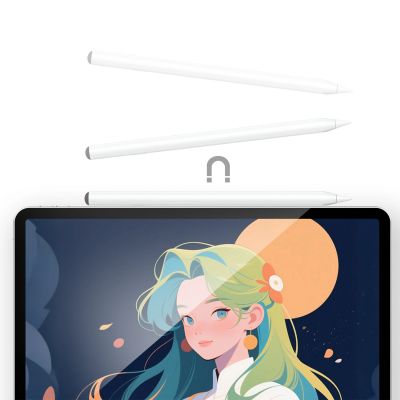 6. Acefast V2 Capacitive Stylus for iPad with 2 Interchangeable Tips - White