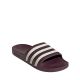 2. Adidas Adilette Aqua Burgundy Flip-Flops KJ7353