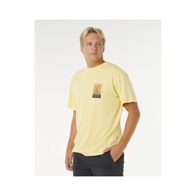 2. RIP CURL Search Dawn Tee Yellow Men's T-Shirt