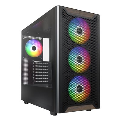 2. Montech XR wooden PC case, Midi-Tower, ATX, ARGB, tempered glass