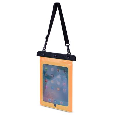 2. Waterproof PVC tablet case - orange