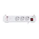 Equip 245556 2 m power strip 3 x network sockets Indoor White