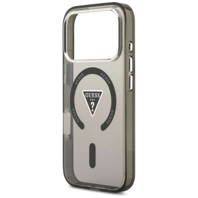 6. Guess IML Gradient Triangle Logo MagSafe Case for iPhone 17 Pro Max - Black