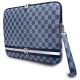 2. DKNY Sleeve Checkered Pattern Printed Stripes 14" Laptop Case - Blue