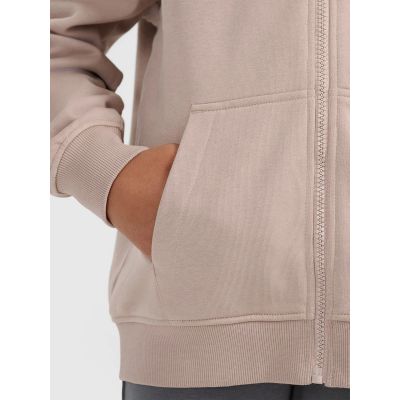 4. Girls' 4F Zip-Up Hoodie 4FJRAW25TSWSF2466-83S