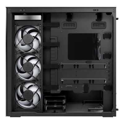 7. Arctic Xtender Schwarz Glasfenster case ohne GPU mount