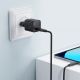 21. Acefast A118 30W GaN USB-C Wall Charger with 1.2m USB-C to Lightning Cable - Black