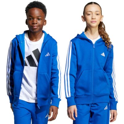 7. adidas Essentials Full-Zip Hoodie for Kids Blue JY4977