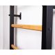 15. WOODEN AND METAL GYMNASTIC WALL BAR WITH BENCHK 221B