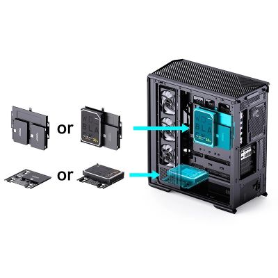 11. Jonsbo D400 PC Case, Midi Tower, ATX, Tempered Glass