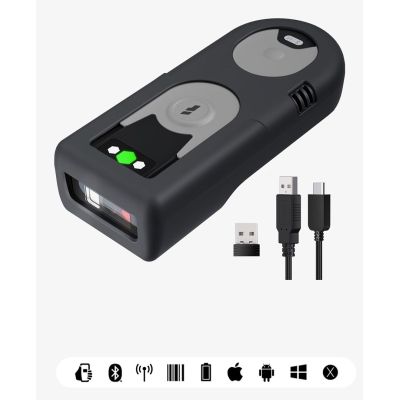 2. Inateck BCST-43 Handheld 1D CMOS Barcode Reader Black, Green, Gray