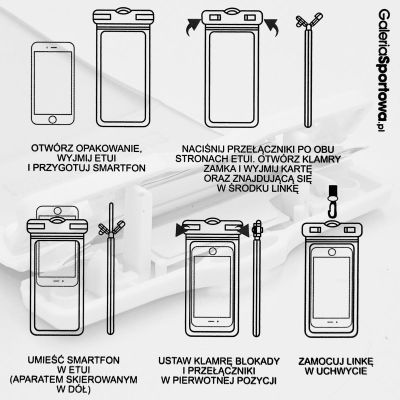 4. WATERPROOF PHONE CASE 12X12.5CM PVC ENERO CAMP